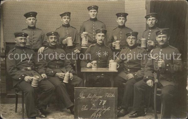 Militaria WK1 Gruppenfoto