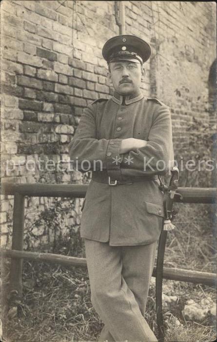 Militaria WK1 Portrait Bayerisches Feldartillerie-Reg
