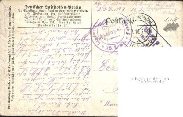 Flugzeuge WK1 Deutscher luftflottenverein Hans rudolf – Bild 2