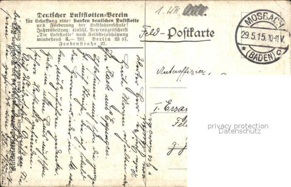 Flugzeuge WK1 deutscher Luftflottenverein Hans Rudolf – Bild 2