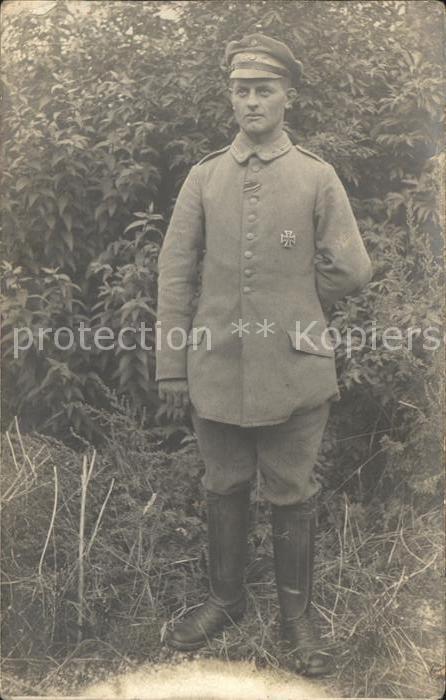 Militaria WK1 Portrait EK 1 klasse