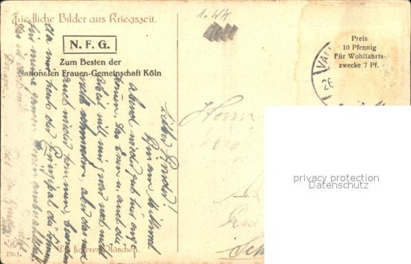 Militaria WK1 im Felden Soldaten mit Pferd – Bild 2