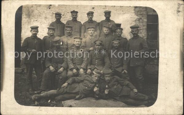 Militaria WK1 Gruppenfoto