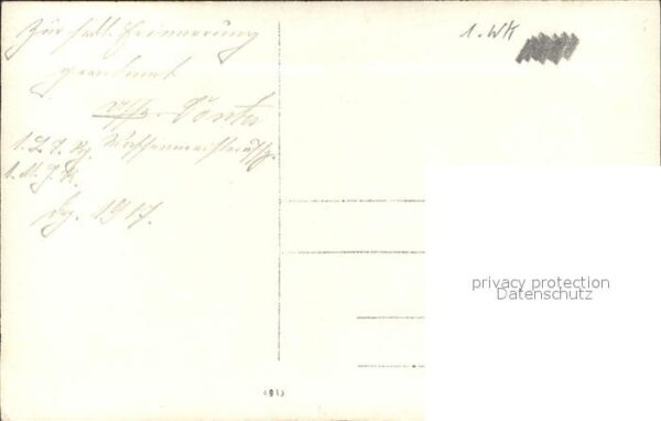 Militaria WK1 Portrait – Bild 2