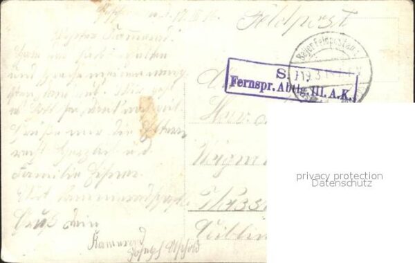 Militaria WK1 portrait fernsprecherabt. – Bild 2