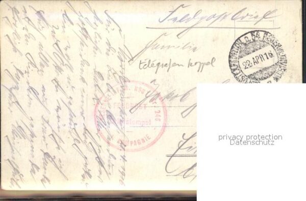 Militaria WK1 reserve infanterie regiment 245 Telegra – Bild 2