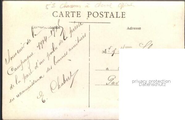 Militaria Frankreich offizier WK1 Portrait – Bild 2