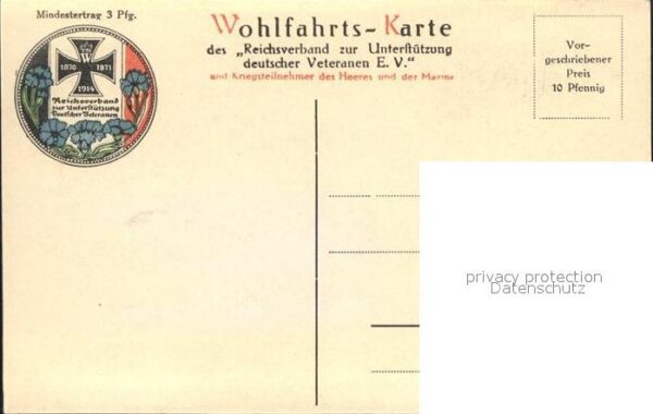 Adel excellenz v. Mudra Wohlfahrts-Karte WK1 – Bild 2