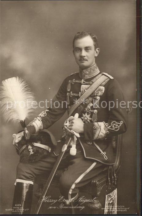 Verlag Liersch Gustav WK1 Herzog Ernst August Von Braunschweig  n