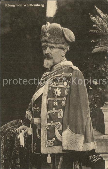 Adel Preussen König von Württemberg Wphlfahrts-Karte
