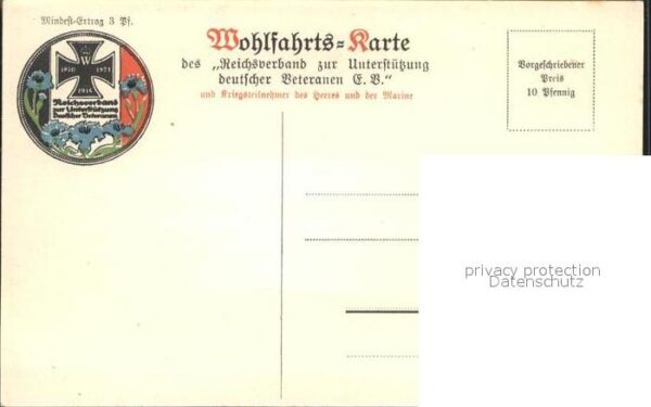 Adel Preussen König von Württemberg Wphlfahrts-Karte – Bild 2
