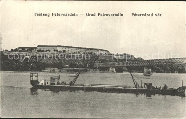 Petervarad Festung Peterwardein Frachtschiff