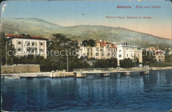 Opatija Abbazia Pension Royal Sanatorium Mahler