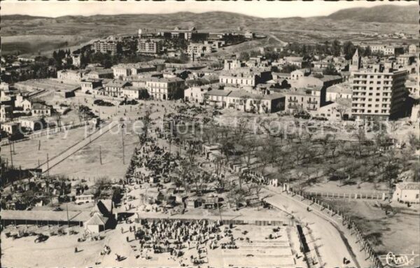Setif Vue generale aerienne sur le Marche aux