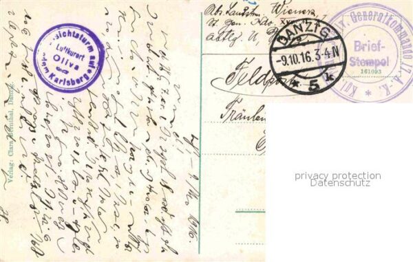 Oliva Westpreussen Danzig Gdansk Der Karlsberg – Bild 2