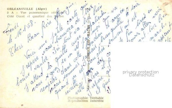 Orleansville Vue aerienne Cote Ouest et quartir des – Bild 2