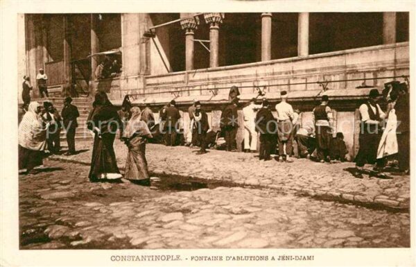 Constantinople Fontaine d_Ablutions a Jeni Djami
