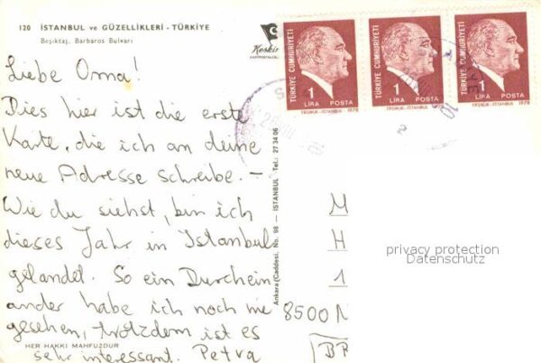 Istanbul Constantinopel Besiktas Barbaros Bulvari – Bild 2