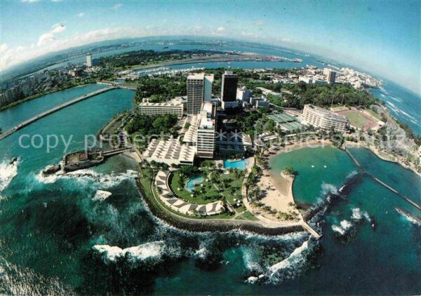 San Juan Puerto Rico Caribe Hilton International Fliegeraufn