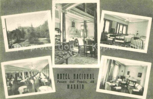 Madrid Spain Hotel Nacional Speisesaal Zimmer