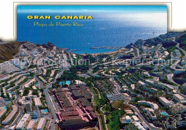 Puerto Rico Gran Canaria Fliegeraufnahme Playa de Puerto Rico