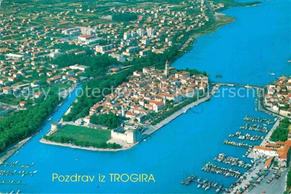Trogir Trau Fliegeraufnahme