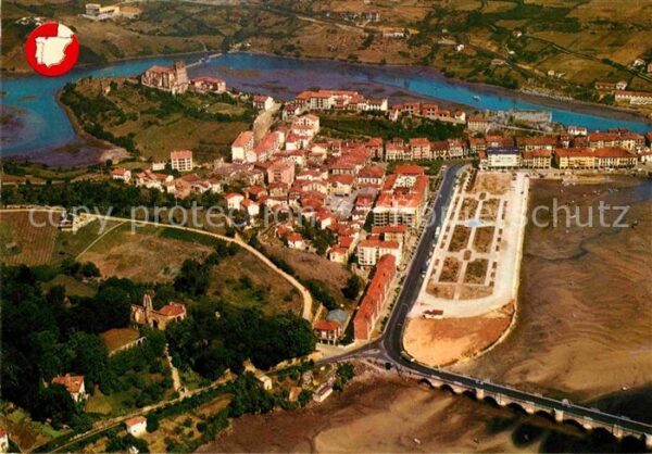 San Vicente de la Barquera Fliegeraufnahme