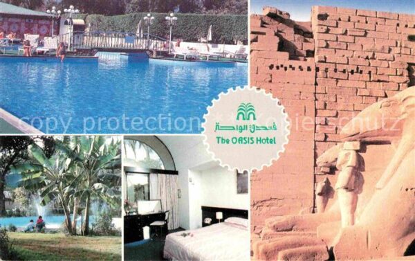 Cairo Egypt The Oasis Hotel Schwimmbad Palmen Zimme