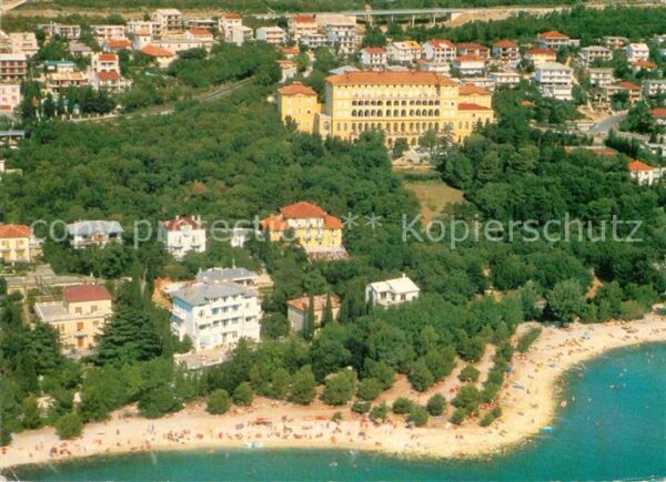 Crikvenica Kroatien Hotel Terapija Fliegeraufnahme