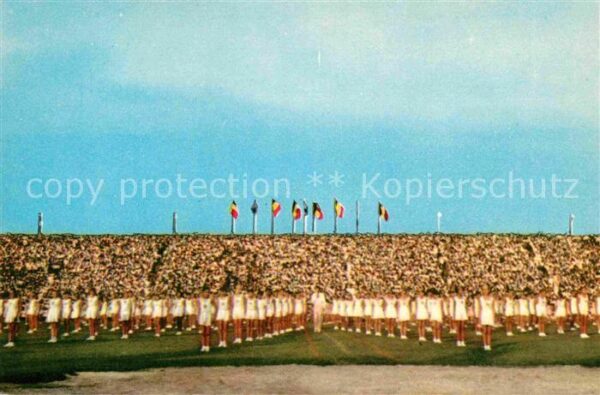 Leopoldville Kongo En honneur du Roi au Stade Baudouin