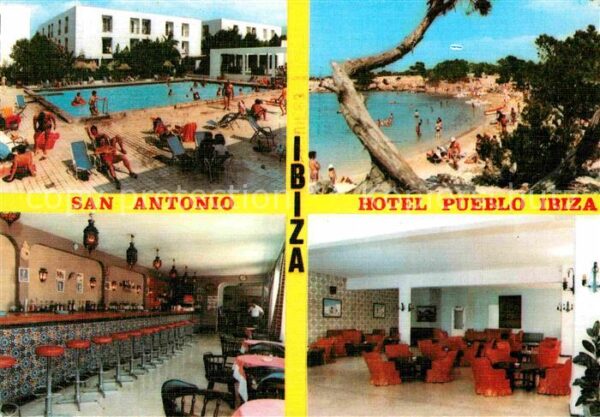 San Antonio Ibiza Hotel Pueblo Schwimmbad Strand Bar Foye