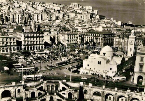 Alger Algerien Place du Gouvernement et la Casbah