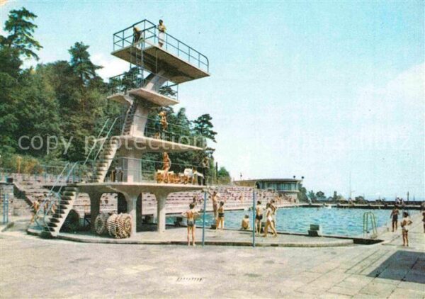 Gdynia Pommern Schwimmbad mit Sprungturm