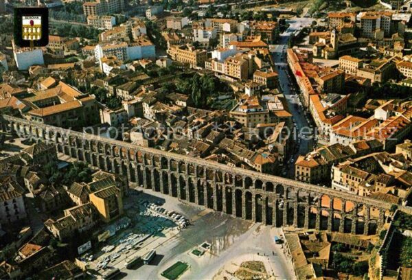 Segovia Acueducto Vista aerea