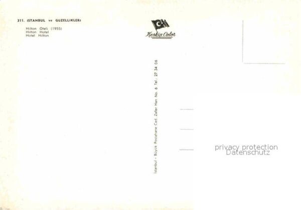 Istanbul Constantinopel Hotel Hilton – Bild 2