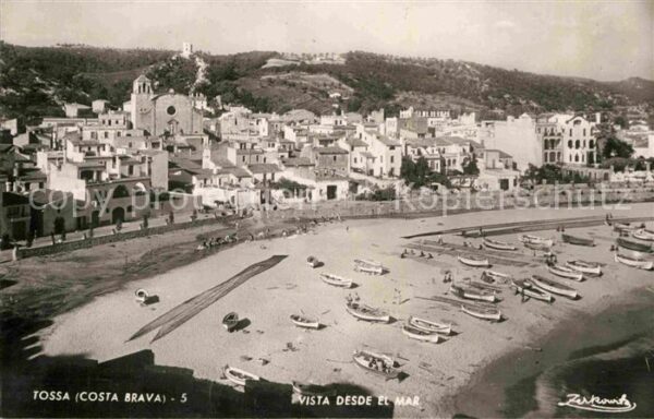 Tossa de Mar Strand Fischerboote