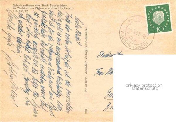 Weiskirchen Schwarzwald Schullandheim Stadt Saarbrücken – Bild 2