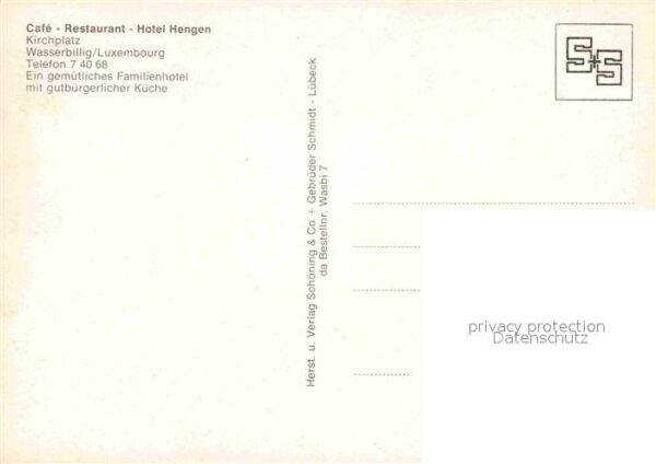 Wasserbillig Cafe-Restaurant Hotel Hengen – Bild 2