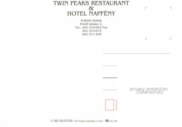 Siofok Twin Peaks Restaurant Hotel Napfeny – Bild 2