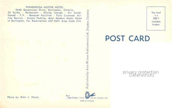 Burlington Ontario Ponderosa Motor Hotel – Bild 2