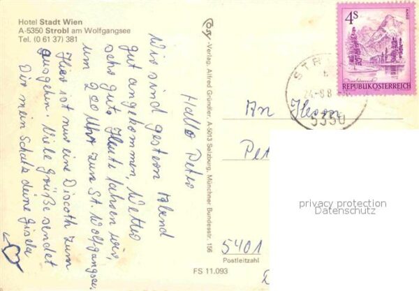 Strobl Wolfgangsee Hotel Stadt Wien – Bild 2