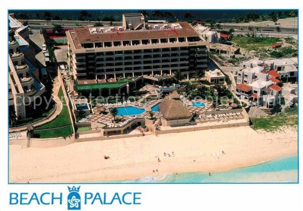 Cancun Fliegeraufnahme Hotel Beach Palace