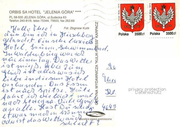 Jelenia Gora Hirschberg Schlesien Orbis Hotel – Bild 2