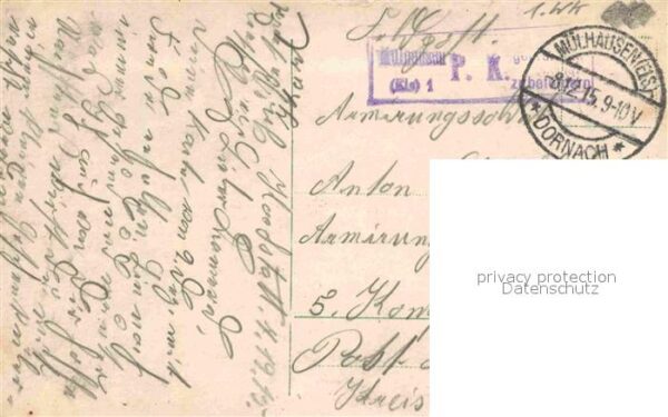 Militaria Poesie Denkst du daran WK1 – Bild 2