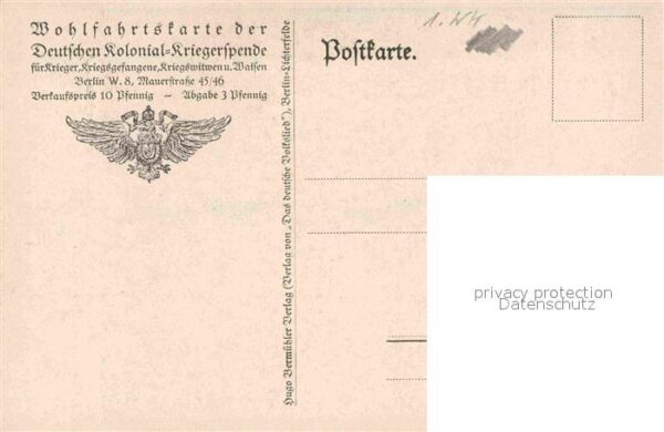 Militaria Poesie K?nstlerkarte Hans Baluschek Wohlfartsk – Bild 2