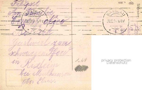 Militaria Poesie Neujahrgr?ssle WK1 – Bild 2