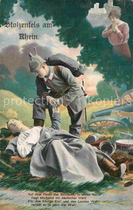 Militaria Poesie Tod WK1