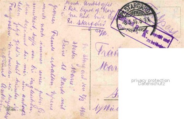 Militaria Poesie WK1 Soldaten mit Frauen – Bild 2