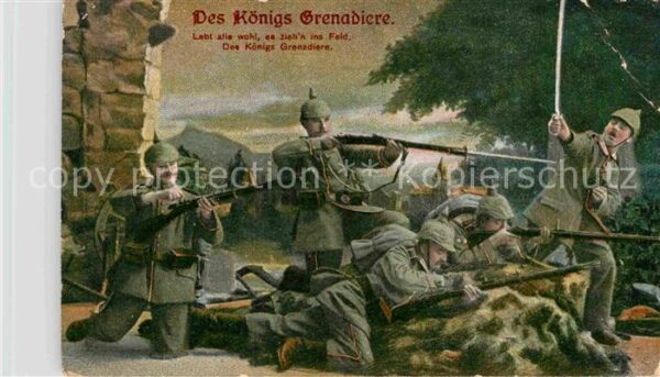 Militaria Regimente Grenadiere K?nstlerkarte WK1