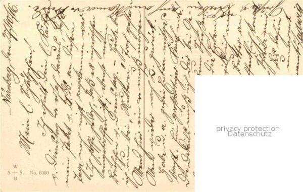 Militaria Jugend Künstlerkarte Regenschirm Kinder – Bild 2